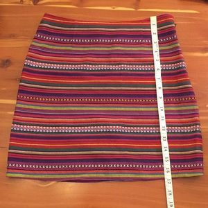 Striped Mini Skirt sz Sm